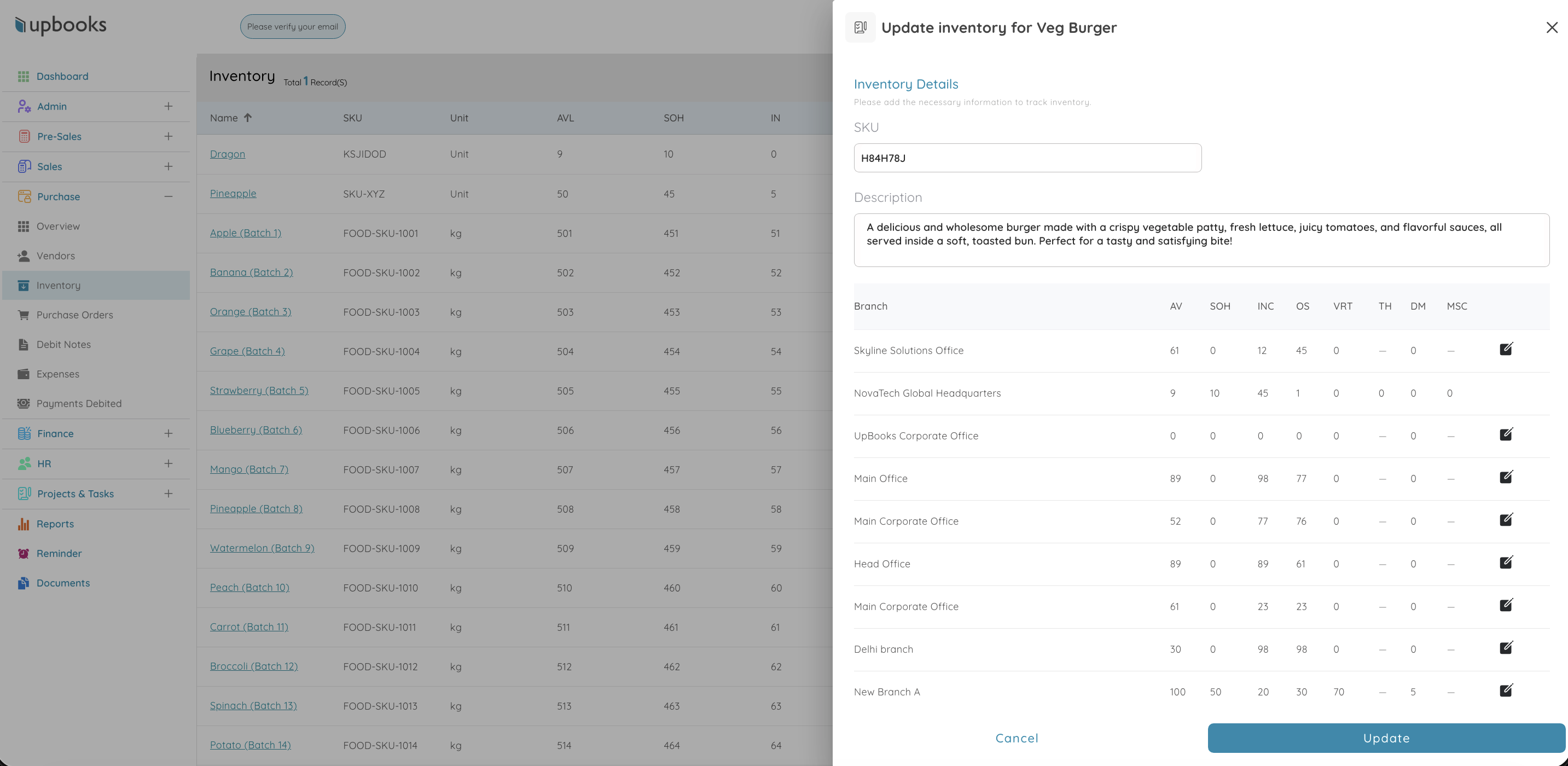 Stock Adjustments and Accuracy Control