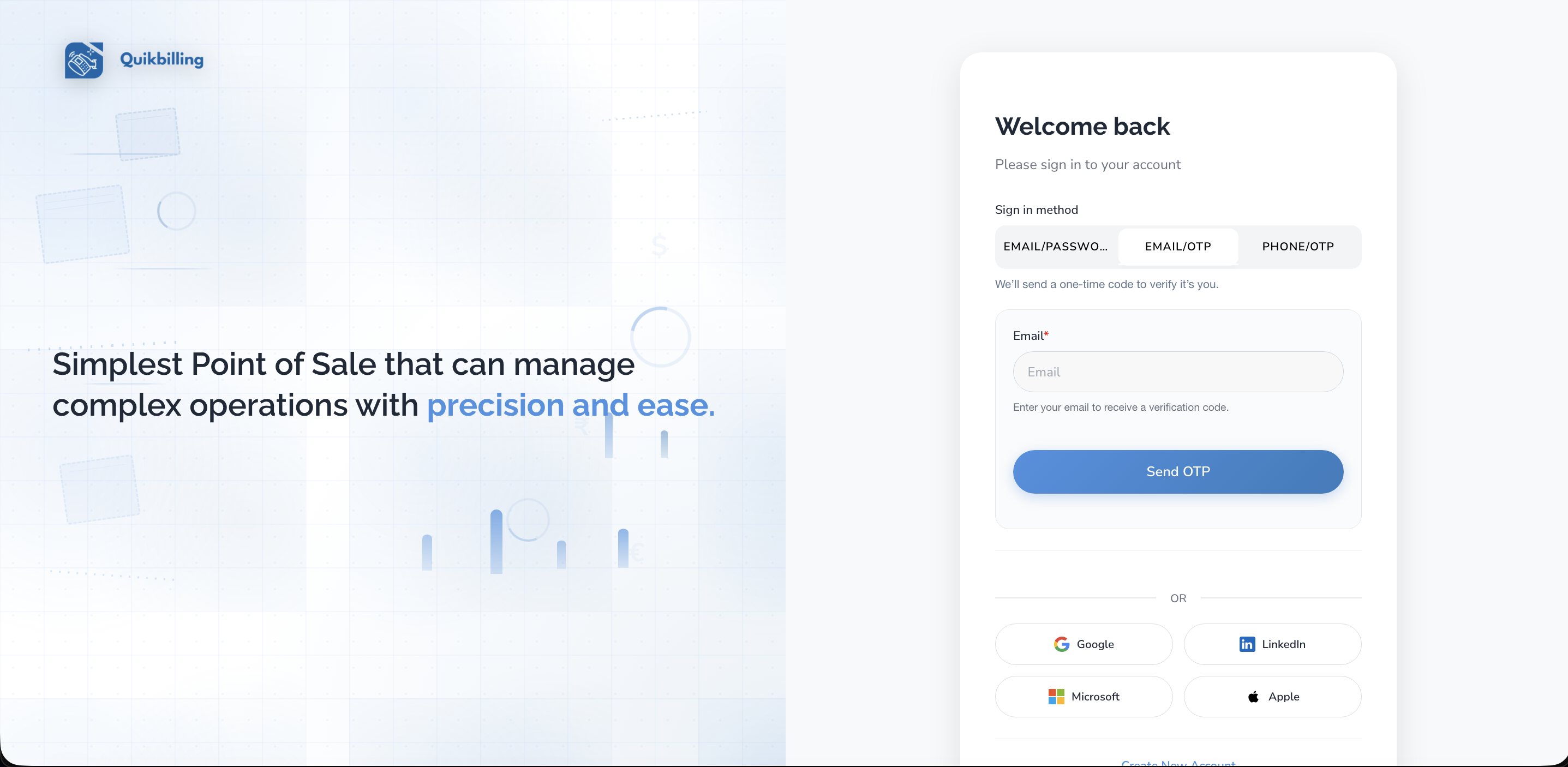 QuikBilling - Sign In