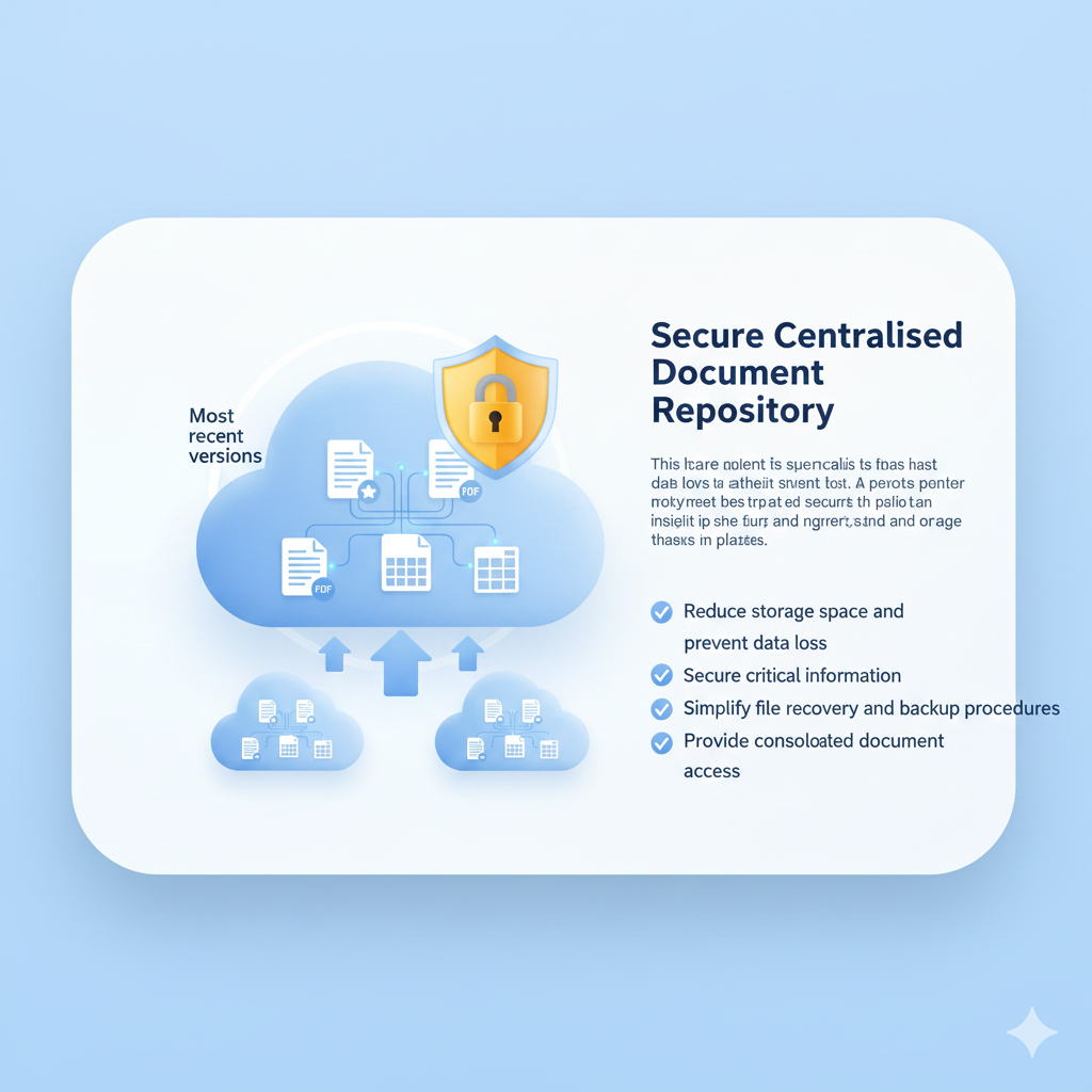 Secure document repository illustration
