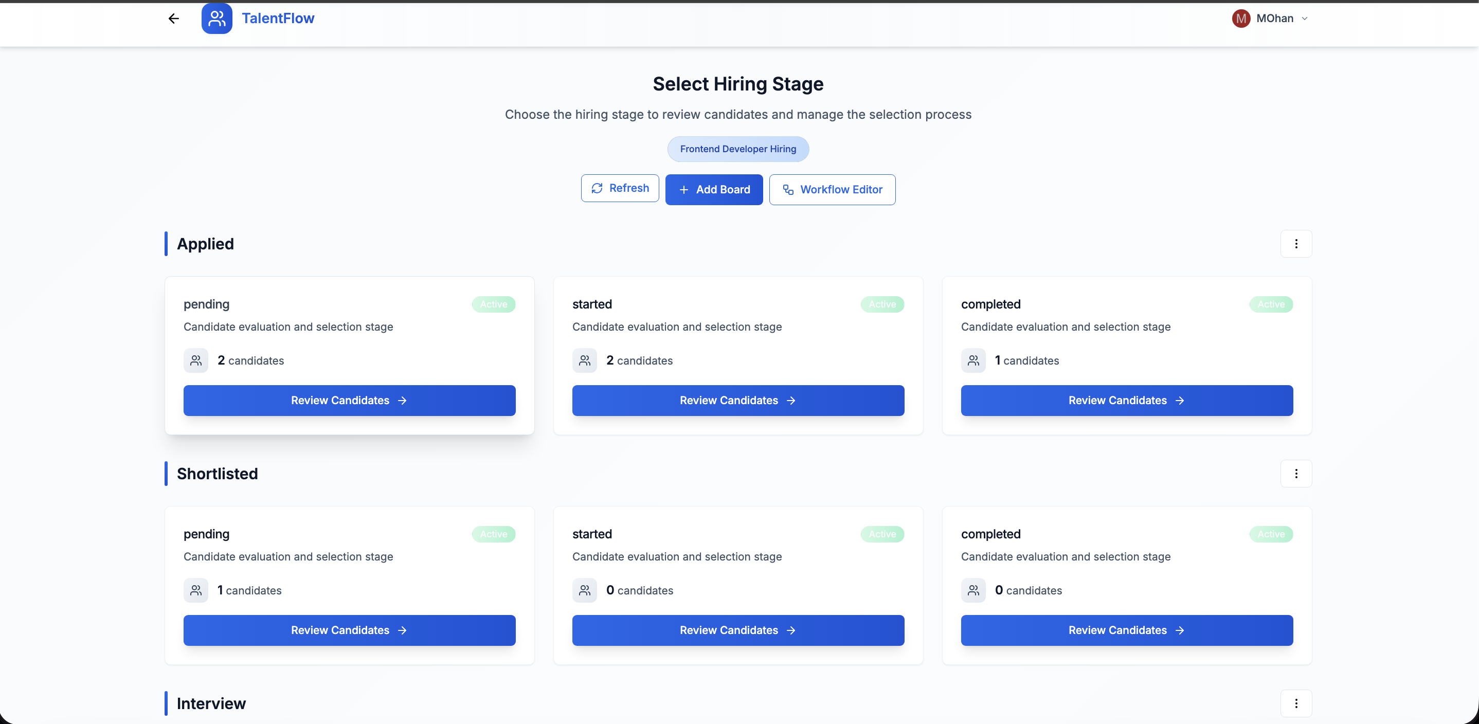 Talent Flow - Candidate Management