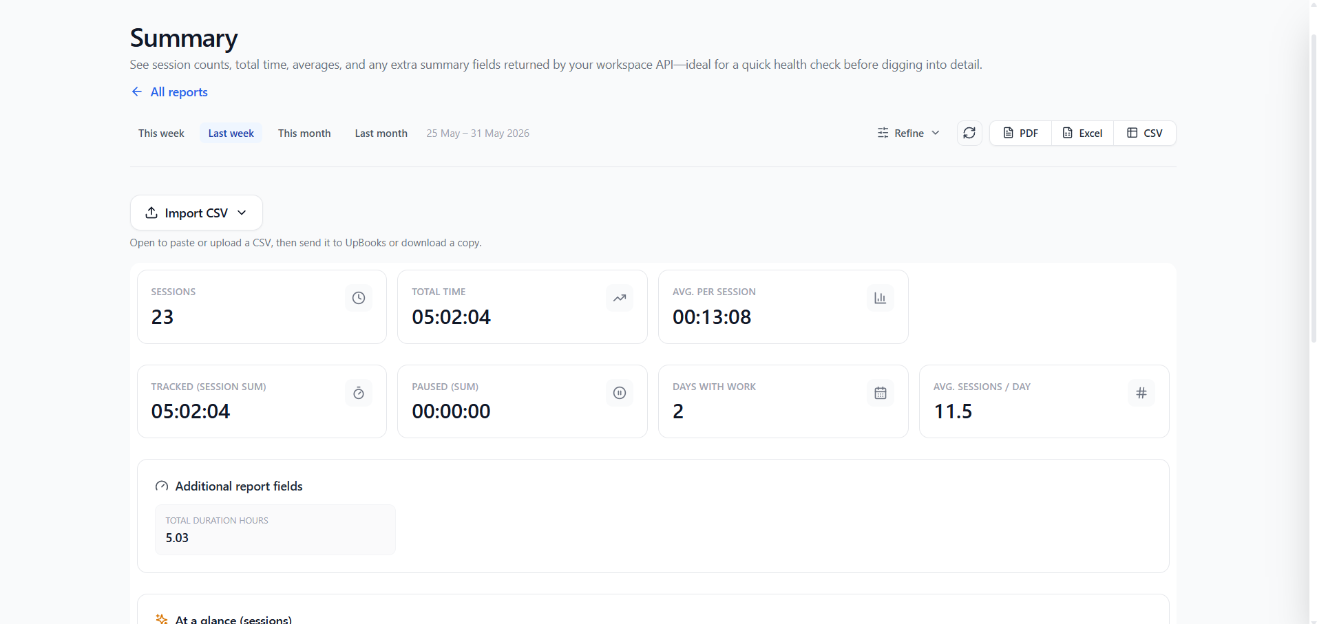 UpLog - Reports - 3